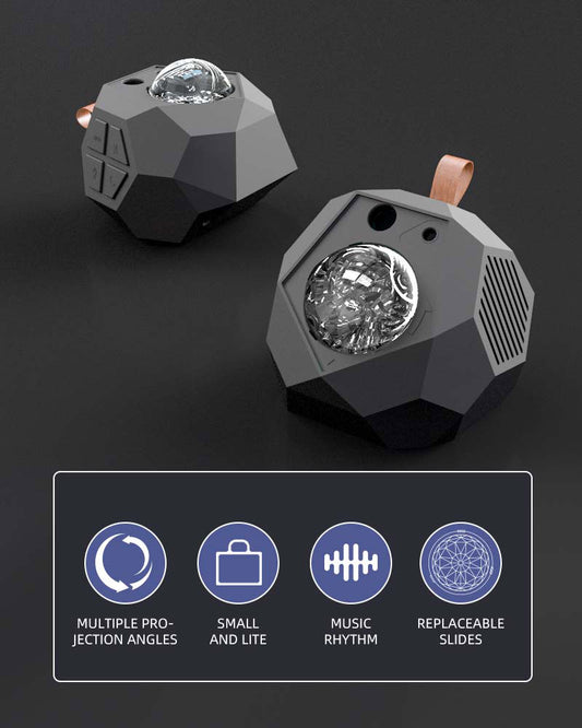 2-in-1 Mini Bluetooth Speaker & Galaxy Projector